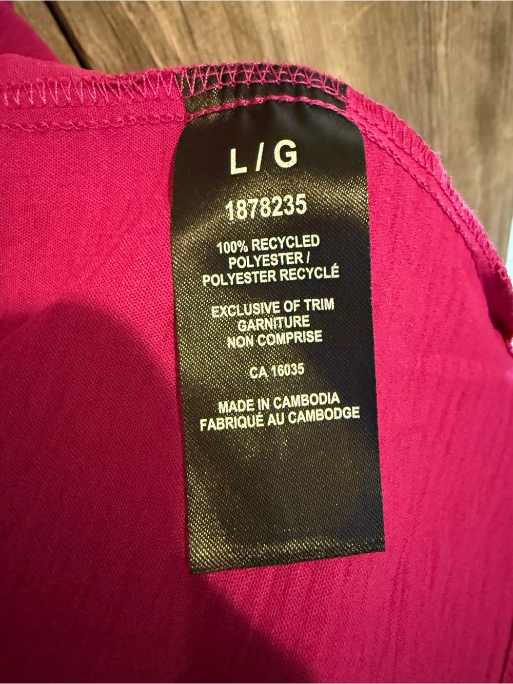 Tahari Magenta Tiered Short-Sleeve Shirt Dress - Picture 4 of 6